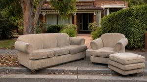 couch removal Melbourne for an old sofa and armchair